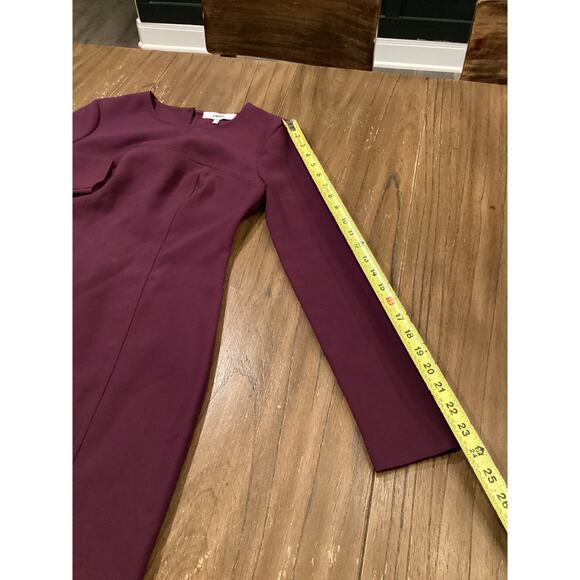 Revolve Likely Keller Long Sleeve Mini Dress bodycon cut out in Purple Plum sz 4 - Picture 13 of 15